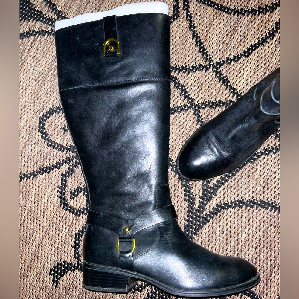 REAL LEATHER CLASSIC RIDING BOOTS sz8